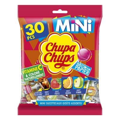 Chupa Chups Mini Sucettes aux Fruits, 30 sucettes - 180g