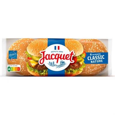 Jacquet Pain Burger Nature, 6 buns - 330g