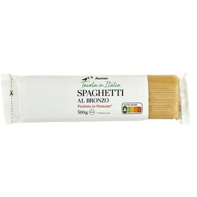 Auchan Tavola In Italia Pâtes Spaghetti al bronzo Premium, 500g