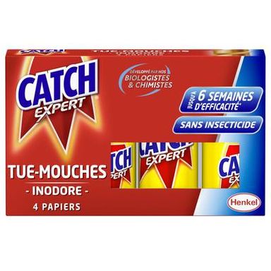 Catch Papiers inodores tue-mouches, 4  pièces