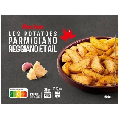 Auchan Potatoes au parmigiano reggiano et ail, 600g