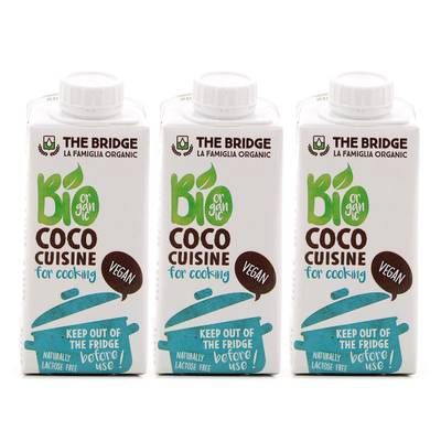 The Bridge Coco cuisine bio, Lot de 3x200ml