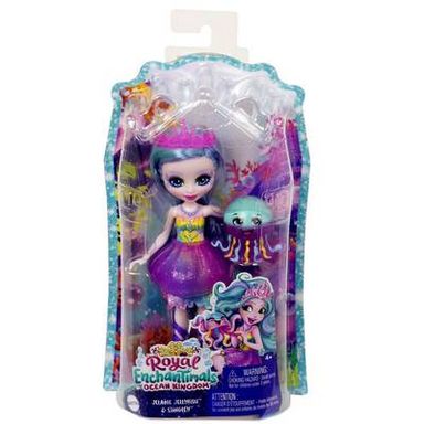 Enchantimals - Mattel Poupée Jelanie Méduse et Stingley - HFF34