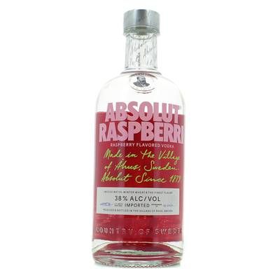 Absolut Vodka framboise 38°, 70cl