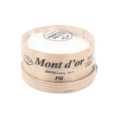Le Chariot à fromages, Artisan Fromager Mini Mont D'or Artisanal Marcel Petite AOP - Lait de vache cru, 2 Parts - 400g
