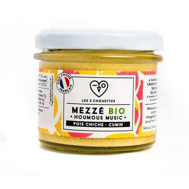 Les 3 Chouettes Mezze Pois Chiche Cumin Bio, 100g