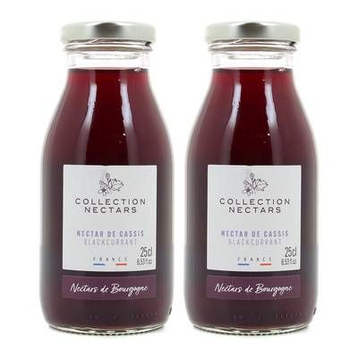 Nectars de Bourgogne Nectar de cassis de Bourgogne, Lot de 2x25cl