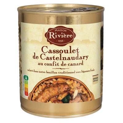 Maison Rivière Cassoulet de Castelnaudary au Confit de Canard, 840g