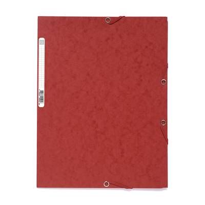 Exacompta Chemise plate à élastique 24 x 32 cm rouge, 1  chemise