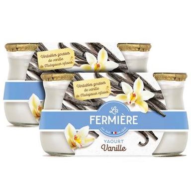 La Fermière Yaourt Vanille, Lot de 2 - 2x140g