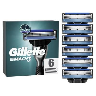 Gillette Lames de rasoir Gillette Mach3, 6 lames