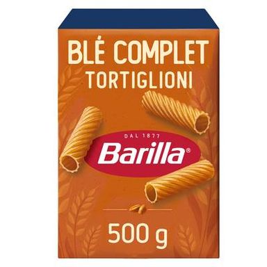Barilla Integrale Pâtes Tortiglioni au Blé Complet, 500g