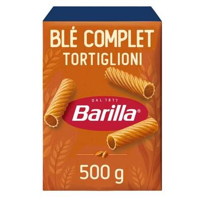 Barilla Integrale Pâtes Tortiglioni au Blé Complet, 500g