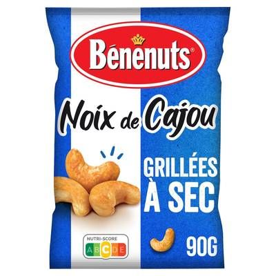 Benenuts Noix de cajou grillées à sec, 90g