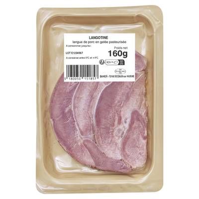 Bahier Langotine, Langue de Porc en Gelée, 160g