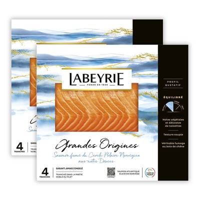 Labeyrie Saumon Fumé du Cercle Polaire Norvégien, Lot de 2x130g