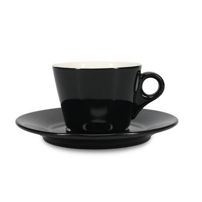 Collection Barista Soucoupe 15,5cm pour tasse 16cl et tasse 20,5cl noir Barista