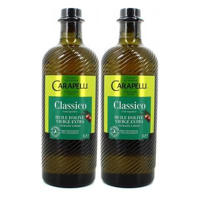 Carapelli Huile d'Olive Vierge Extra Classico, Lot de 2x1L