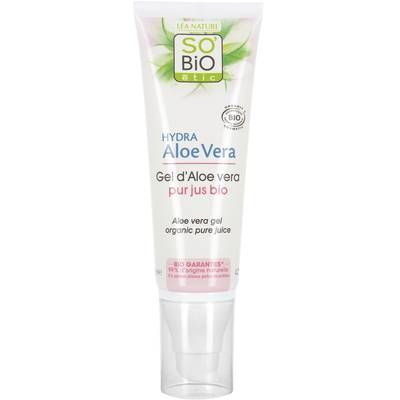 SO'BIO ETIC Gel d'aloe vera, pur jus bio, peaux sensibles et réactives, Hydra Aloe Vera, 125ml