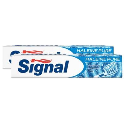 Signal Dentifrice en tube haleine pure, Lot de 2x75ml