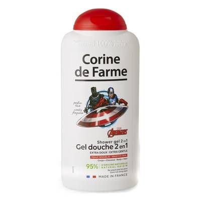 Corine de Farme Gel douche enfant Spiderman ou Avengers 2 en 1, 300ml