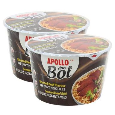Apollo Nouilles instantanées saveur Rôti de Boeuf en cup, Lot de 2x85g