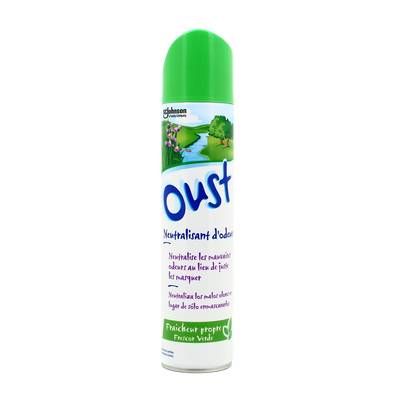 Oust Désodorisant neutraliseur d'odeur fraîcheur propre, 300ml