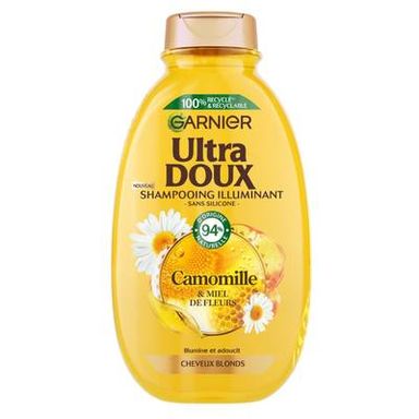 Garnier - Ultra Doux Shampoing Illuminant Camomille et Miel de Fleurs, 300ml