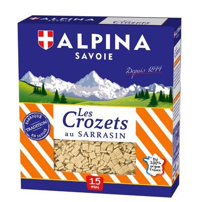 Alpina Savoie Pâtes Crozets au sarrasin, 400g