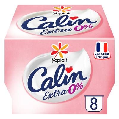 Calin Fromage Blanc Nature 0%, 8x100g