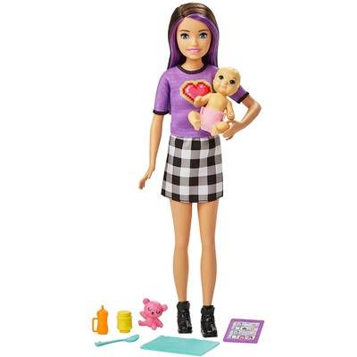 Barbie - Mattel Poupée Skipper baby-sitter avec figurine bébé - GRP11