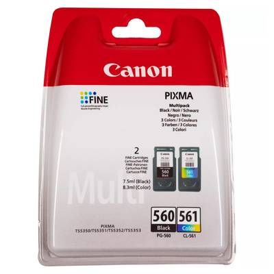 Canon Cartouche d'encre noire PG-560 et couleur CL-561, 2 cartouches