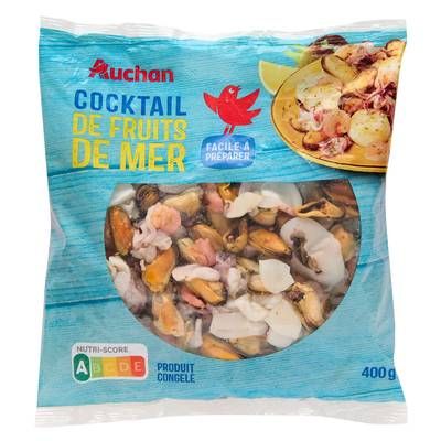 Auchan Cocktail de fruits de mer, 400g