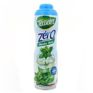 Teisseire Zero Sucre Sirop de Menthe sans sucres, 60cl