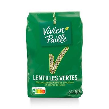 Vivien Paille Lentilles vertes, 500g