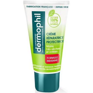 Dermophil Crème mains réparatrice protectrice formule indienne, 75ml