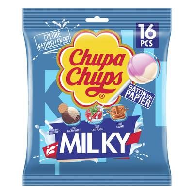 Chupa Chups Creamy Lait, 16 sucettes