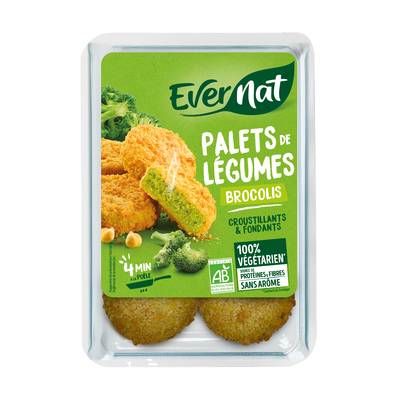Evernat Palet de Légume Brocoli Bio, 4x45g