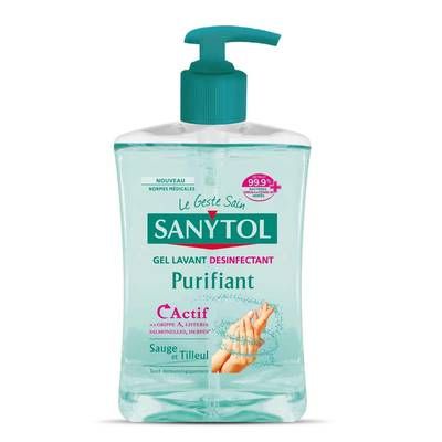 Sanytol Gel Lavant main Désinfectant Purifiant, 500ml