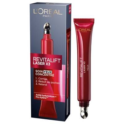 L'Oréal Soin Yeux - Anti-âge profond Revitalift Laser X3, 15ml