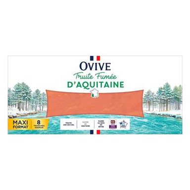 Ovive Truite Fumée d'Aquitaine, 8 tranches - 250g