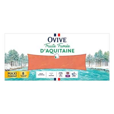 Ovive Truite Fumée d'Aquitaine, 8 tranches - 250g