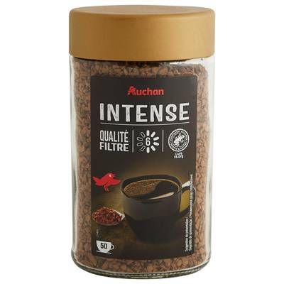Auchan Café soluble intense lyophilisé, 100g