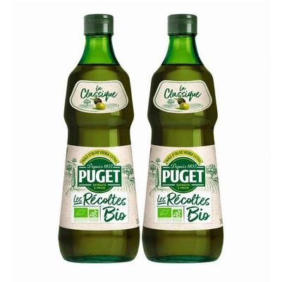 Puget Huile d'Olive Vierge Extra Bio, Lot de 2x75cl