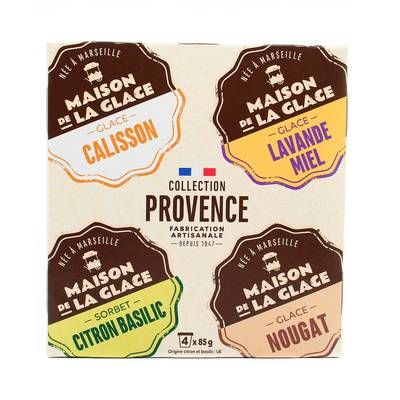 Maison de la Glace Minis Pots Saveurs Provence, 4 pots - 340g