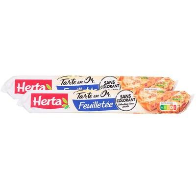 Herta Pâte Feuilletée, Tarte en Or, Lot de 2x230g