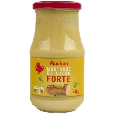 Auchan Moutarde de Dijon forte, 440g