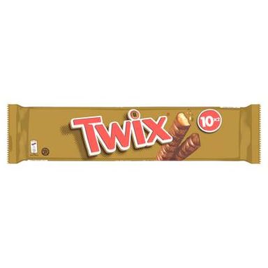 Twix Barre choclolat et caramel x10, 500g