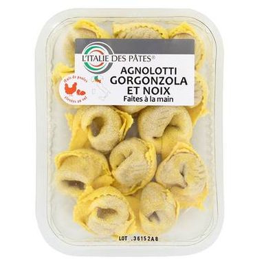 L'Italie des Pâtes Agnolotti au gorgonzola et aux noix, 250g