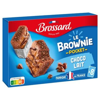 Brossard Mini-brownies chocolat au lait x8, 240g